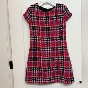 Worn twice, GB girls Tweed Pink & Black Dress